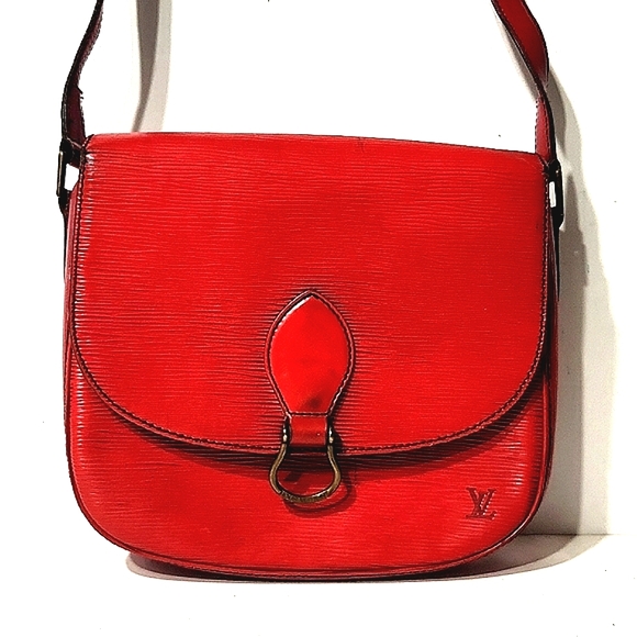 Louis Vuitton Epi Saint Cloud GM Red Crossbody Shoulder Bag Authentic - Picture 2 of 16